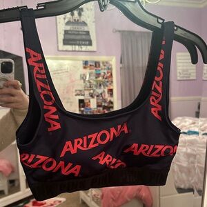 PINK Victoria's Secret University of Arizona Navy Sports Bra -Small